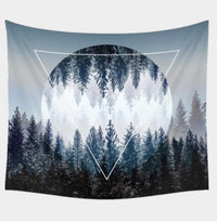 HKM-127123 Boho Animal Pattern Polyester Tapestry Wall Hanging and Beach Blanket