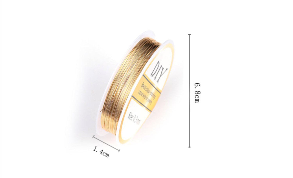HKM-127251 Handmade DIY Copper Braided Cord for Crafting and Projects