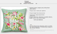 HKM-127379 Frida Kahlo Inspired Digital Print Linen Pillow Cover - 45x45cm