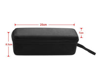 HKM-127443 Smart Bluetooth Speaker Protective Bag – Nylon Case with Mesh Pocket for Accessories, Black, 25x7x8.5cm