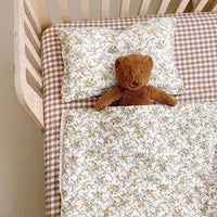 HKM-127571 Pure Cotton Double-Layer Gauze Duvet and Baby Pillow Set for Summer