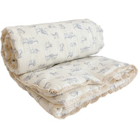 HKM-127571 Pure Cotton Double-Layer Gauze Duvet and Baby Pillow Set for Summer