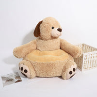 HKM-127635 Cute Puppy Plush Cushion for Kids - Soft Cartoon Dog Tatami Seat
