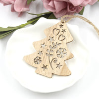 HKM-127699 Creative Hollow Bird Love Pendant - Handmade Birch Wooden Ornaments for Home Décor