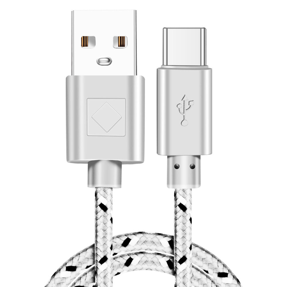 HKM-127763 Nylon Braided USB Type-C Data Cable for Fast Charging and Data Transfer