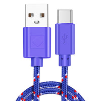 HKM-127763 Nylon Braided USB Type-C Data Cable for Fast Charging and Data Transfer