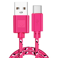 HKM-127763 Nylon Braided USB Type-C Data Cable for Fast Charging and Data Transfer