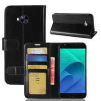 HKM-127827 Asus Zenfone 4 Selfie Pro ZD552KL Crazy Horse Print Leather Wallet Case - Multi-Color Options