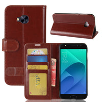HKM-127827 Asus Zenfone 4 Selfie Pro ZD552KL Crazy Horse Print Leather Wallet Case - Multi-Color Options