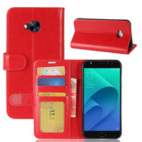 HKM-127827 Asus Zenfone 4 Selfie Pro ZD552KL Crazy Horse Print Leather Wallet Case - Multi-Color Options