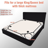 HKM-127891 Reinforced Black Straps for Corner Beds - Model 9i SM (6942257911330)