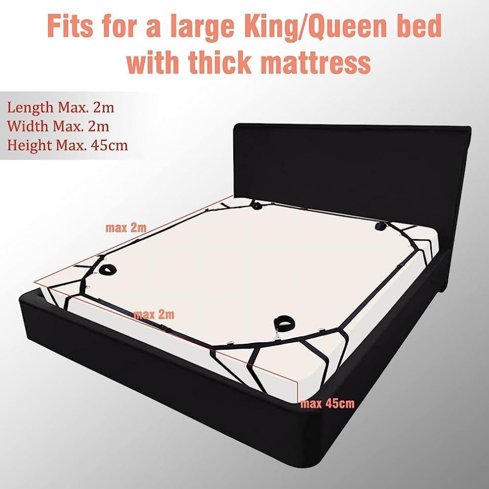 HKM-127891 Reinforced Black Straps for Corner Beds - Model 9i SM (6942257911330)