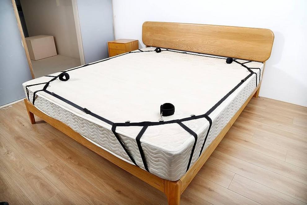 HKM-127891 Reinforced Black Straps for Corner Beds - Model 9i SM (6942257911330)