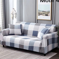 HKM-127955 Geometric Abstract Polyester Sofa Slipcover - Protects Double Seat Sofas, Fits 145-185cm