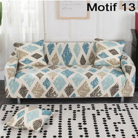 HKM-127955 Geometric Abstract Polyester Sofa Slipcover - Protects Double Seat Sofas, Fits 145-185cm
