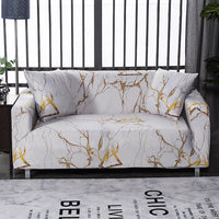 HKM-127955 Geometric Abstract Polyester Sofa Slipcover - Protects Double Seat Sofas, Fits 145-185cm