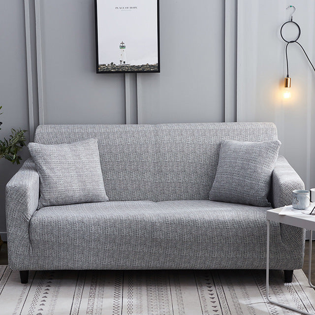 HKM-127955 Geometric Abstract Polyester Sofa Slipcover - Protects Double Seat Sofas, Fits 145-185cm