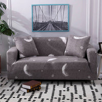 HKM-127955 Geometric Abstract Polyester Sofa Slipcover - Protects Double Seat Sofas, Fits 145-185cm