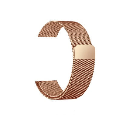 HKM-128083 Stainless Steel Watch Strap in Silver, Black, Gold, and Rose Gold - 38mm/42mm, 22mm/24mm Width, 220mm Length