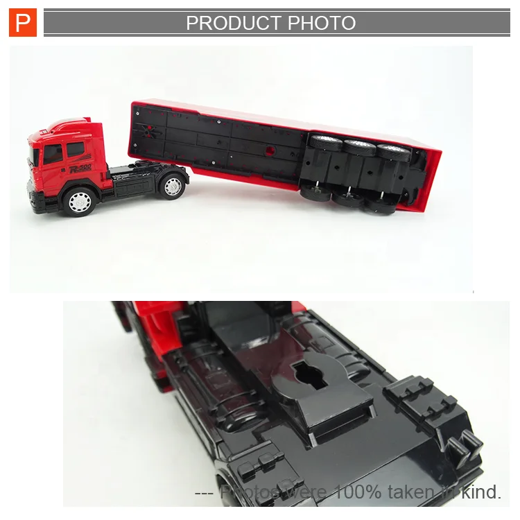 HKM-128211 Remote Control Plastic Trailer Container Toy with Steering Wheel for Kids 6+