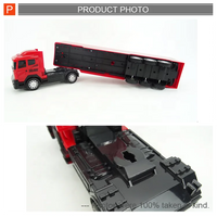 HKM-128211 Remote Control Plastic Trailer Container Toy with Steering Wheel for Kids 6+