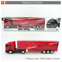 HKM-128211 Remote Control Plastic Trailer Container Toy with Steering Wheel for Kids 6+
