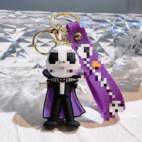 HKM-128403 The Nightmare Before Christmas Cartoon Keychain Pendant - Fun Rubber and Silicone Gift for Keys