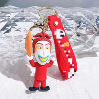 HKM-128403 The Nightmare Before Christmas Cartoon Keychain Pendant - Fun Rubber and Silicone Gift for Keys