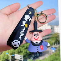 HKM-128403 The Nightmare Before Christmas Cartoon Keychain Pendant - Fun Rubber and Silicone Gift for Keys