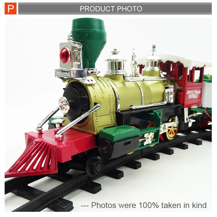 HKM-128531 Electric Railway Toy Train Set with Sound and Lights for Ages 2-13 Years