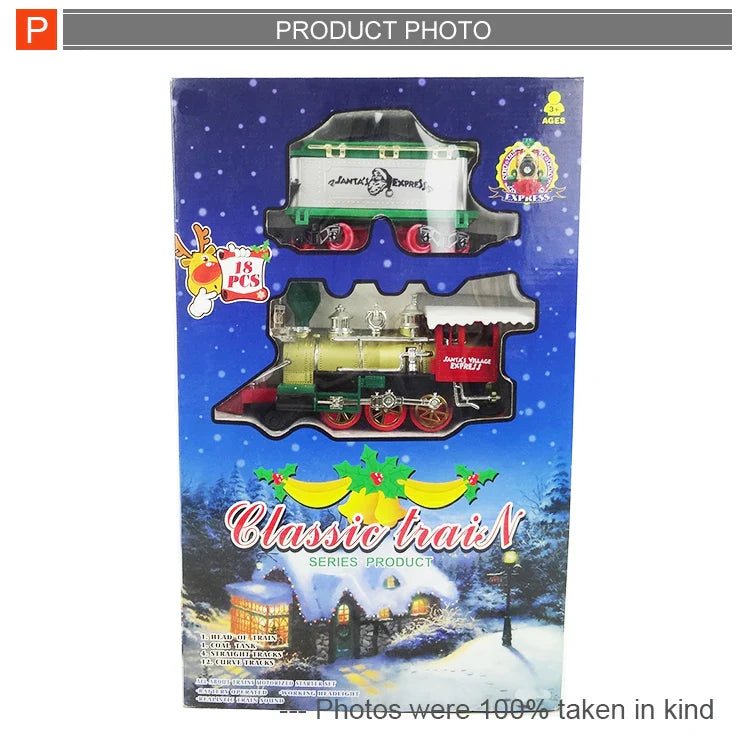 HKM-128531 Electric Railway Toy Train Set with Sound and Lights for Ages 2-13 Years