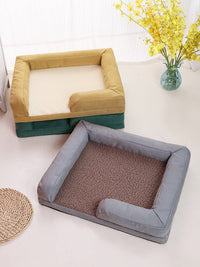 HKM-128531 Lamb Wool Pet Sofa Bed with Disassemblable & Washable Design – Available in Small, Medium, and Large Sizes