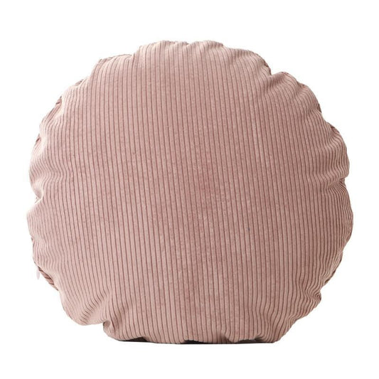 HKM-128531 Pinstripe Corduroy Round Cushion in Multiple Colors and Sizes