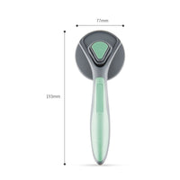 HKM-128659 Cat and Dog Petting Hair Removal Comb with Soft Massage Brush - Available in Pink, Green, and Gray