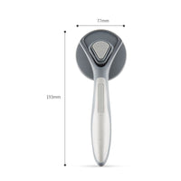HKM-128659 Cat and Dog Petting Hair Removal Comb with Soft Massage Brush - Available in Pink, Green, and Gray