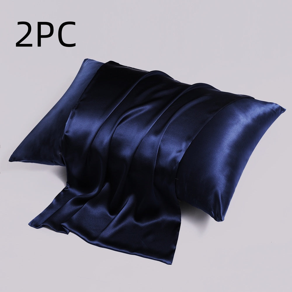 HKM-128723 Silk Double-Sided Zipper Pillowcase in Multiple Sizes for Modern Bedrooms