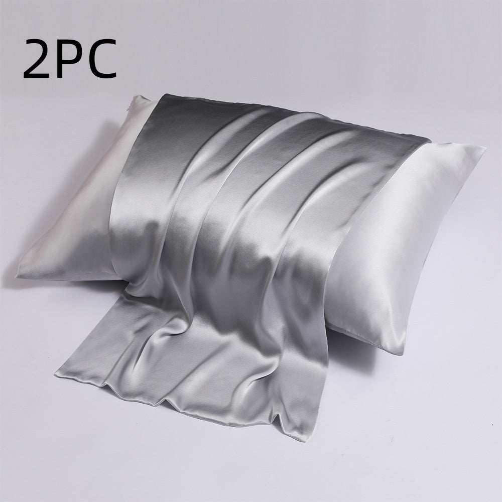 HKM-128723 Silk Double-Sided Zipper Pillowcase in Multiple Sizes for Modern Bedrooms