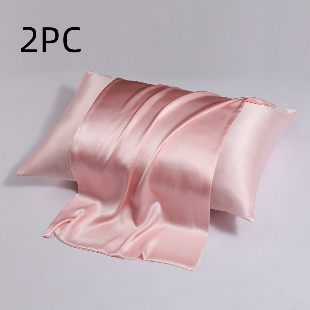 HKM-128723 Silk Double-Sided Zipper Pillowcase in Multiple Sizes for Modern Bedrooms