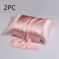 HKM-128723 Silk Double-Sided Zipper Pillowcase in Multiple Sizes for Modern Bedrooms