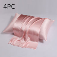 HKM-128723 Silk Double-Sided Zipper Pillowcase in Multiple Sizes for Modern Bedrooms