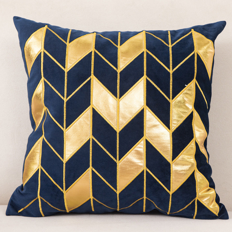 HKM-128851 Dutch Velvet Gilded Pillow Case, 45x45cm, Chemical Fiber, Pillow Core Not Included
