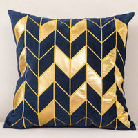 HKM-128851 Dutch Velvet Gilded Pillow Case, 45x45cm, Chemical Fiber, Pillow Core Not Included