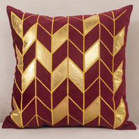 HKM-128851 Dutch Velvet Gilded Pillow Case, 45x45cm, Chemical Fiber, Pillow Core Not Included