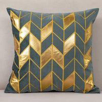 HKM-128851 Dutch Velvet Gilded Pillow Case, 45x45cm, Chemical Fiber, Pillow Core Not Included