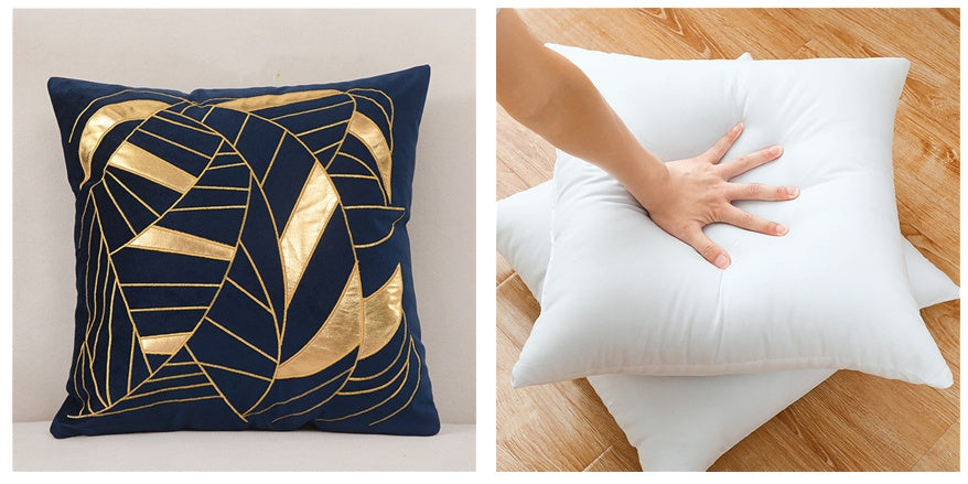HKM-128851 Dutch Velvet Gilded Pillow Case, 45x45cm, Chemical Fiber, Pillow Core Not Included
