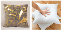 HKM-128851 Dutch Velvet Gilded Pillow Case, 45x45cm, Chemical Fiber, Pillow Core Not Included