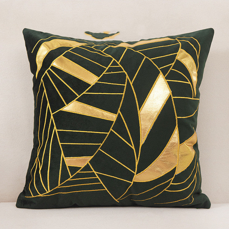 HKM-128851 Dutch Velvet Gilded Pillow Case, 45x45cm, Chemical Fiber, Pillow Core Not Included