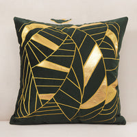 HKM-128851 Dutch Velvet Gilded Pillow Case, 45x45cm, Chemical Fiber, Pillow Core Not Included