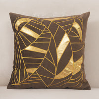 HKM-128851 Dutch Velvet Gilded Pillow Case, 45x45cm, Chemical Fiber, Pillow Core Not Included