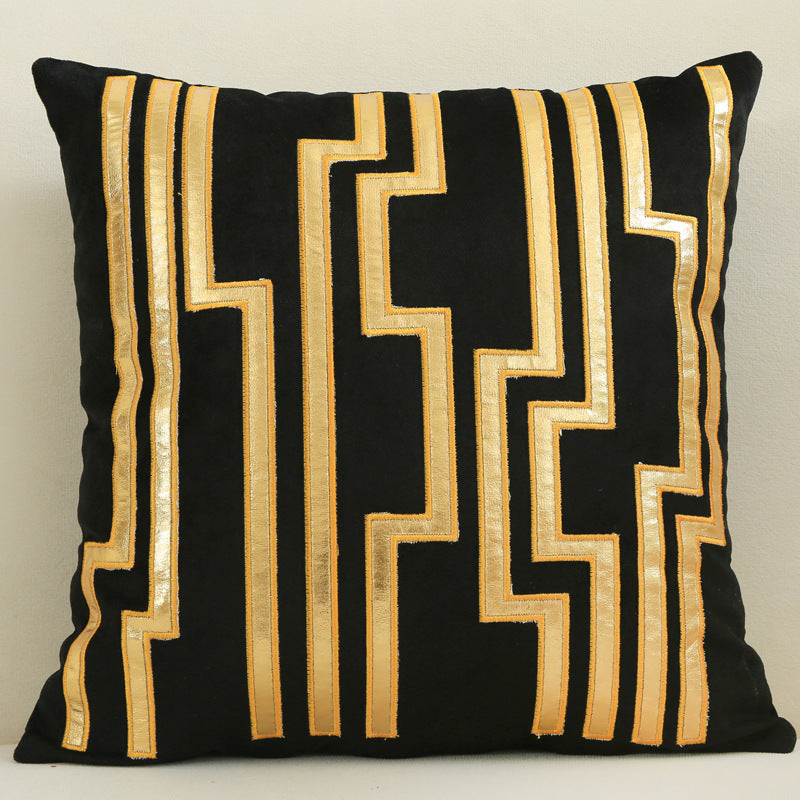 HKM-128851 Dutch Velvet Gilded Pillow Case, 45x45cm, Chemical Fiber, Pillow Core Not Included
